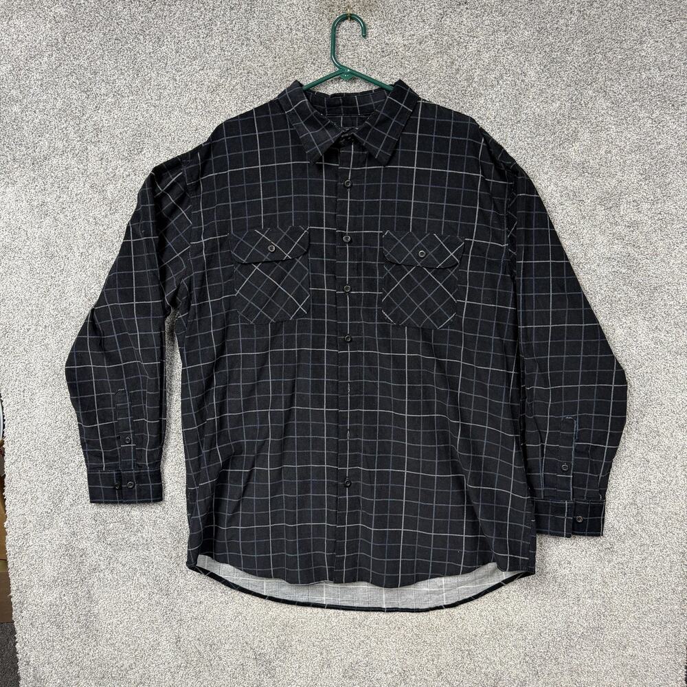 Bruno Flannel Shirt Mens 2XLT Earthy Coastal 90s Grunge Rugged Workwear Gorpcore